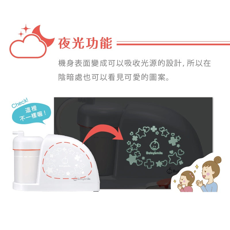【BabySmile】電動吸鼻器 S-504 新生兒適用吸鼻器 方便攜帶 國際電壓 BABYSMILE吸鼻器