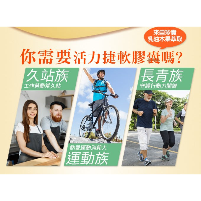 【愛司盟】活力捷軟膠囊 90顆/瓶 素食者適用 西非聖果乳油木果 靈活不卡關