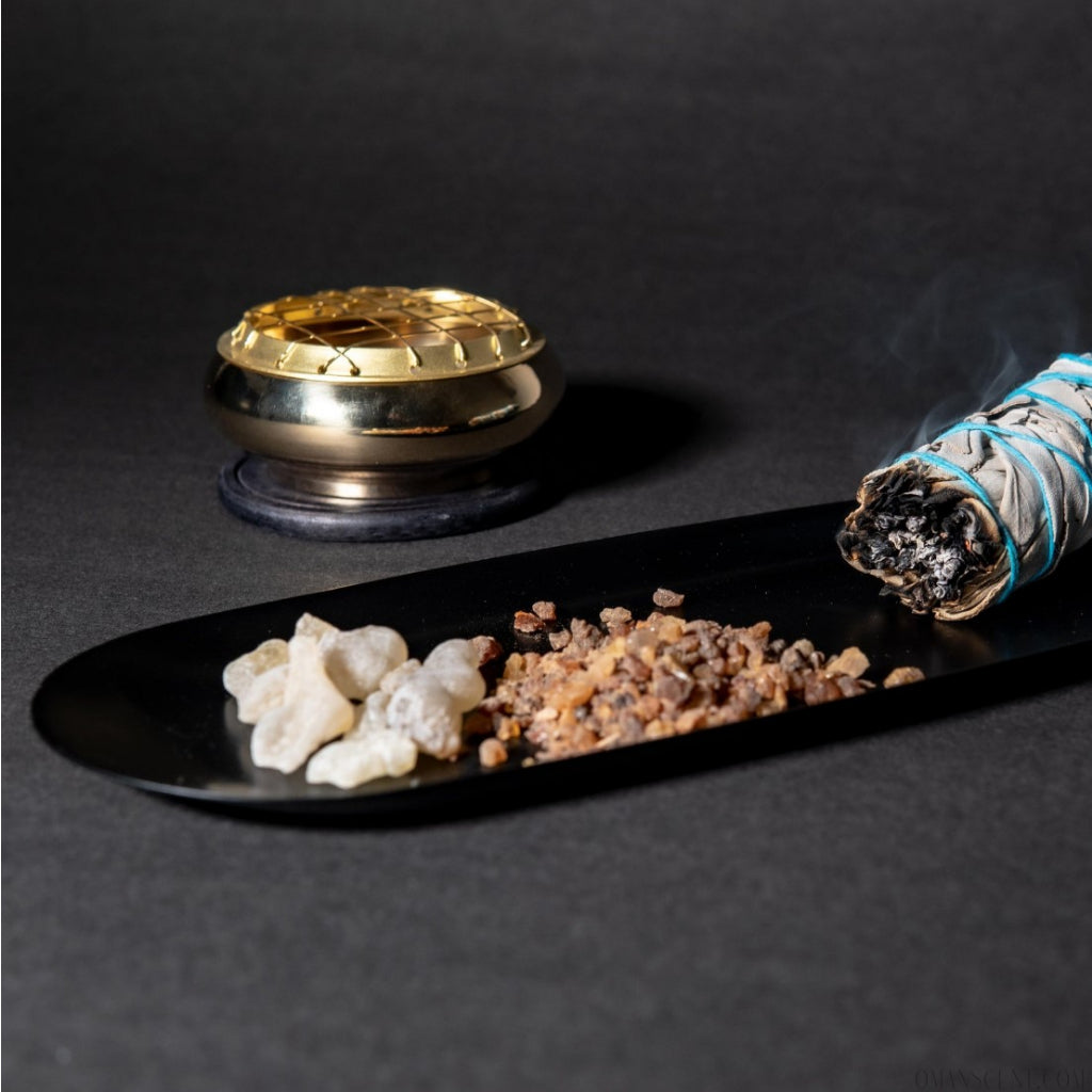 【療癒綠洲】冥想薰香鐵盤 防火鐵盤 薰香器具 OMANSCENT