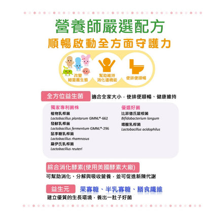 【景岳】優菌多益生菌粉包 100包/盒 黃金配方 景岳益生菌 專利認證菌株 綜合消化酵素+益生元 多多口味