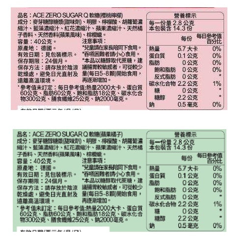 【ACE】機能Q軟糖 無糖Q/字母Q/水果Q/酸熊Q ACE軟糖 ACE無糖軟糖 SUPER KIDS軟糖 牙博士棒棒糖