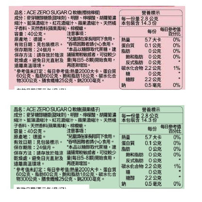 【ACE】機能Q軟糖 無糖Q/字母Q/水果Q/酸熊Q ACE軟糖 ACE無糖軟糖 SUPER KIDS軟糖 牙博士棒棒糖