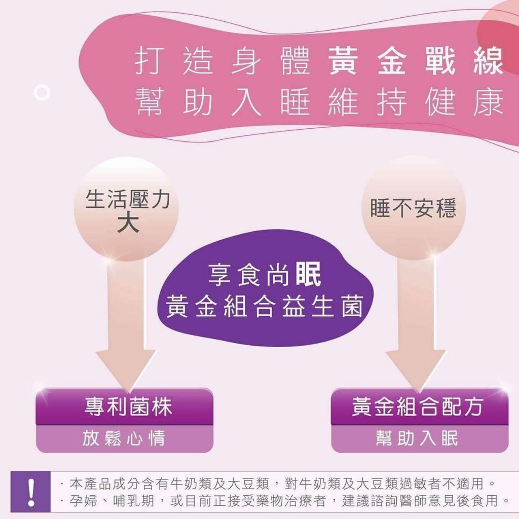 【享食尚】黃金組合第四代益生菌(好眠) 30包/盒《專利菌PY109+穀維素》嚴選黃金輔助成分