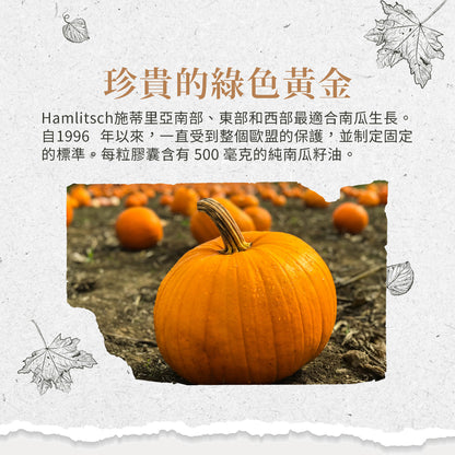 【聖伯納德Sanct Bernhard】南瓜籽油膠囊 400顆/瓶 授權經銷 原廠公司貨 德國百年草本