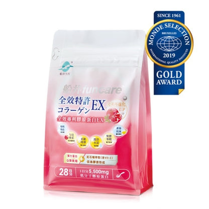 【船井生醫】全效專利膠原蛋白EX 28日份 (升級) 142國專利 小分子好吸收 透亮賦活 飽水潤澤
