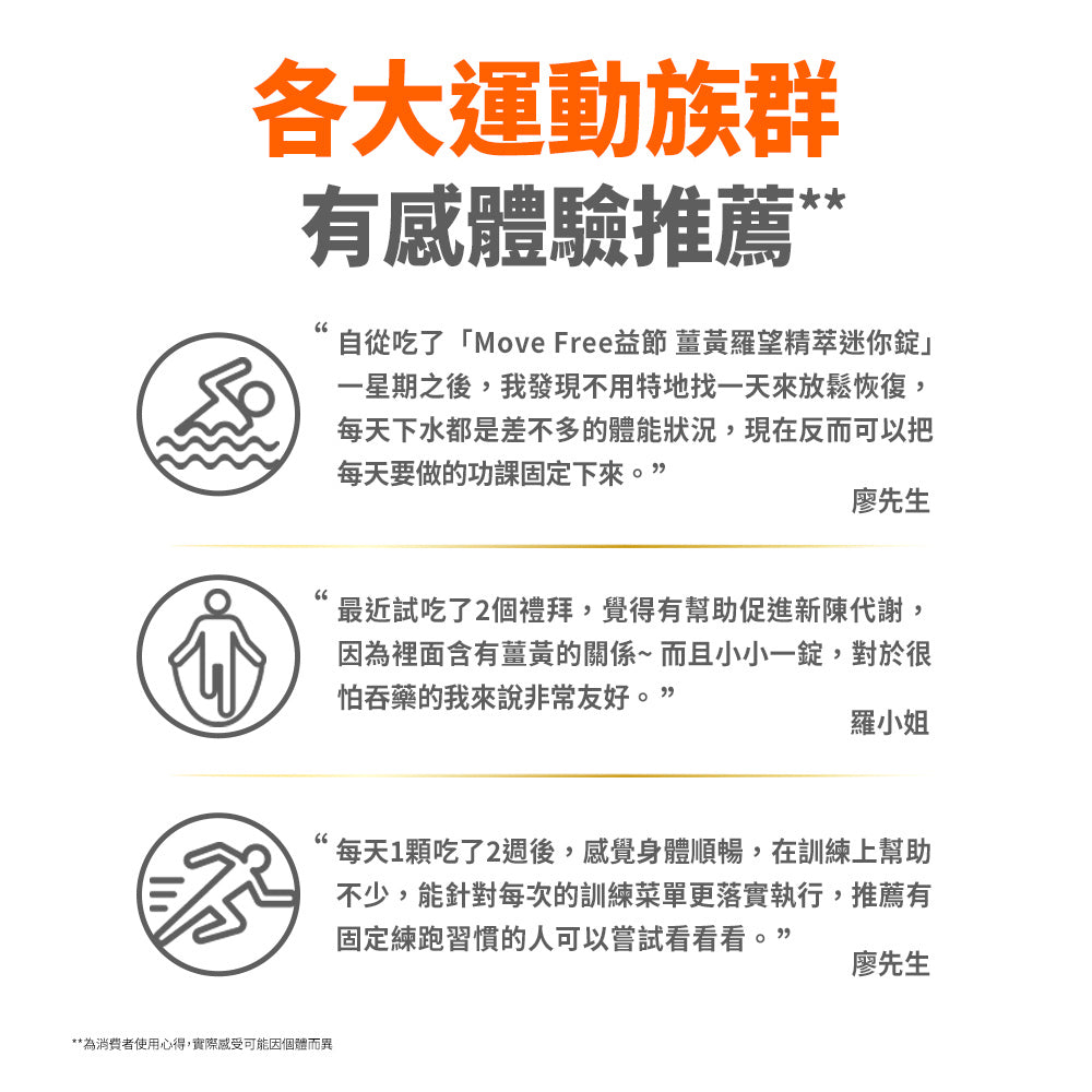 【Move Free益節】薑黃+羅望精萃迷你錠 30錠/瓶 天然植萃薑黃+羅望子膠 全素可食 原裝進口