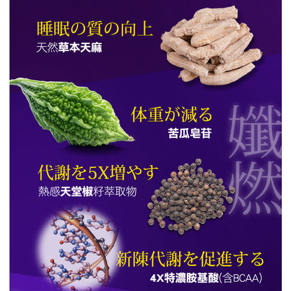 【船井生醫】burner倍熱 夜孅胺基酸EX PLUS 40粒/盒 進化版 船井funcare 公司貨