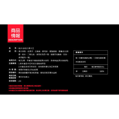 【船井生醫】6X活力瑪卡王 60顆/盒 提升體力 6倍濃縮 低溫萃取技術