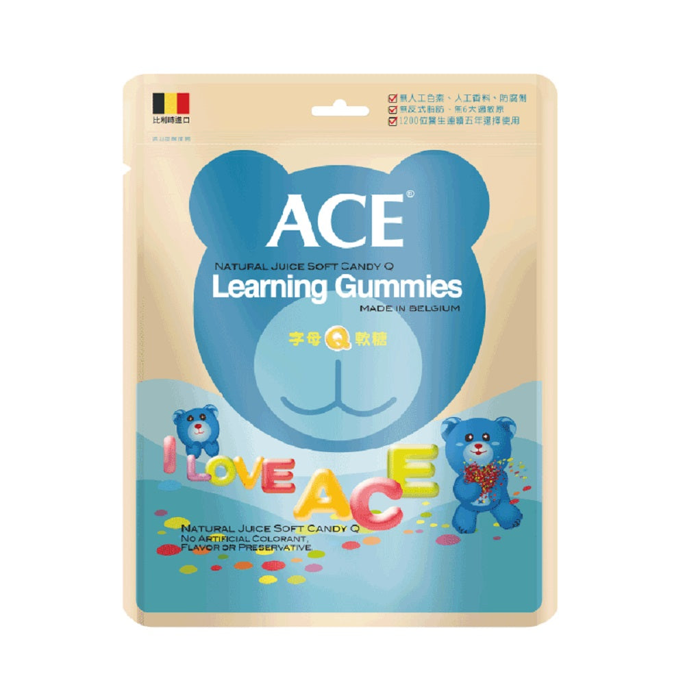 【ACE】機能Q軟糖 無糖Q/字母Q/水果Q/酸熊Q ACE軟糖 ACE無糖軟糖 SUPER KIDS軟糖 牙博士棒棒糖