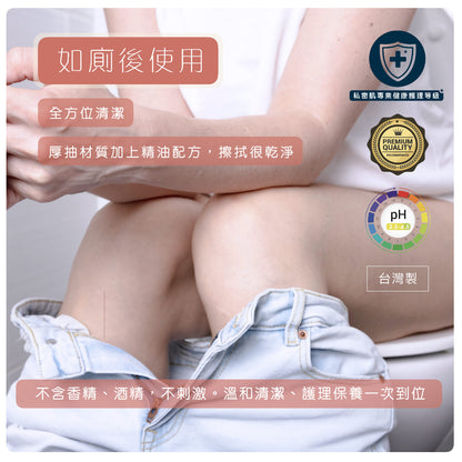 【純白伊芙】女性私密潔護濕巾 12抽/包 防乾摩擦 酸鹼平衡 清潔護理 草本萃取 天然精油 加厚材質