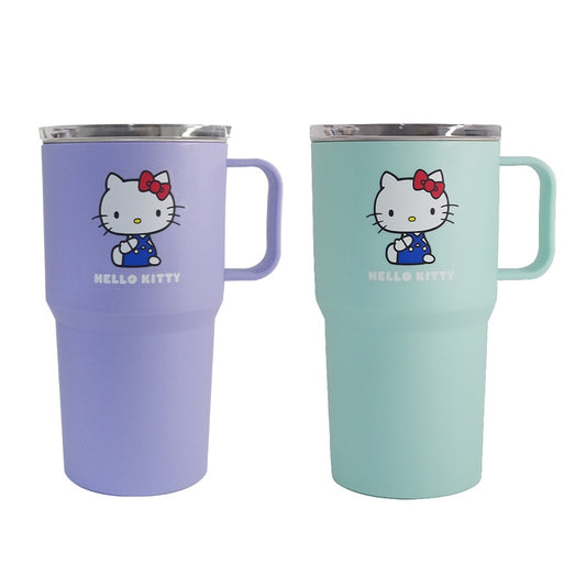 【贈品】Hello Kitty經典把手冰霸杯 丁香紫/薄荷綠 560ml 滿額贈品 數量有限 送完為止