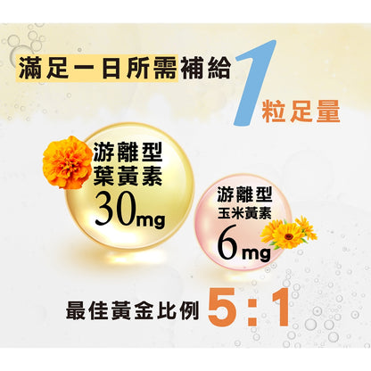【荃贏全美】抒視圈金盞花葉黃素膠囊 30粒/盒 荃贏全美葉黃素 舒適圈 歐洲山桑子 枸杞萃取 玻尿酸
