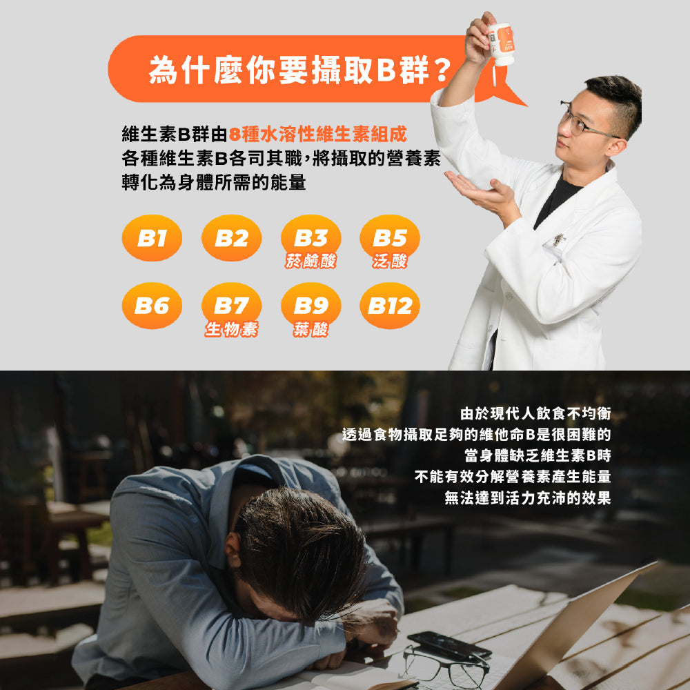 【藥師健生活】每日B 維生素B群膠囊 45顆/盒 長效有感 天然萃取 全素可食 台灣製 維他命B群