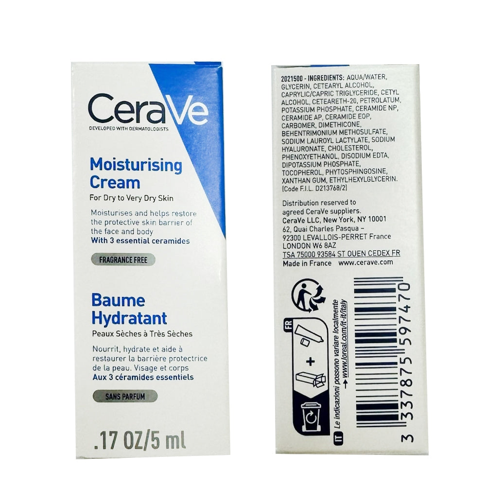 【CeraVe】適樂膚 長效潤澤修護霜 5ml體驗組 滿額贈品 活動贈品 非賣品 數量有限 送完為止