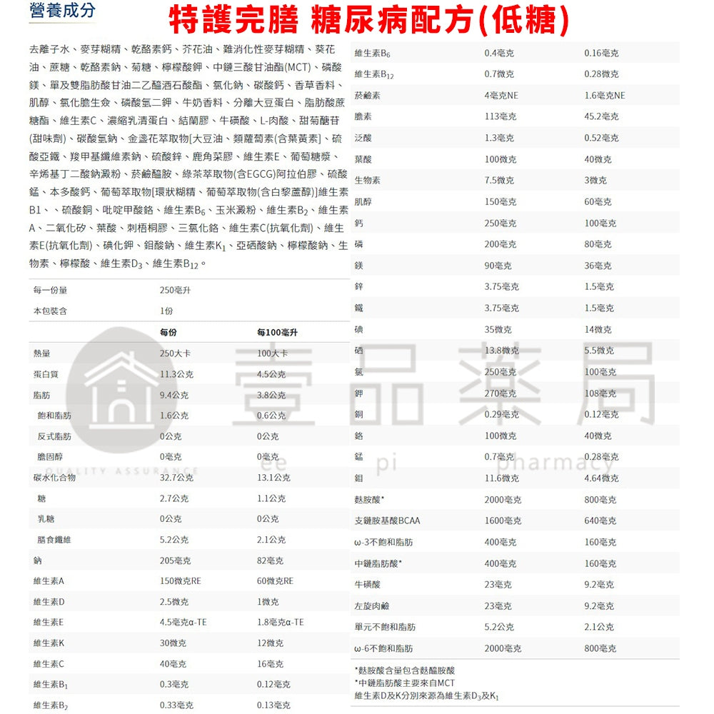 【桂格】完膳營養素 24罐箱購賣場 特護均衡配方糖尿病配方高鈣配方植物蛋白配方未洗腎洗腎癌症新