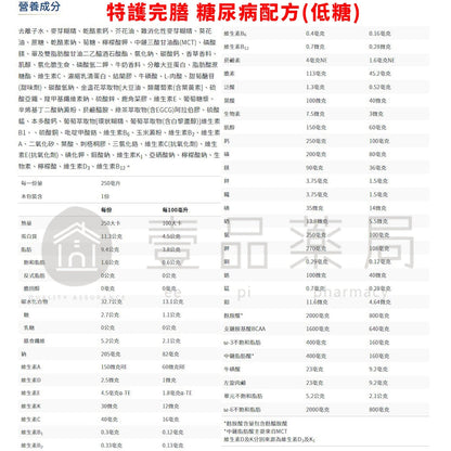 【桂格】完膳營養素 24罐箱購賣場 特護均衡配方糖尿病配方高鈣配方植物蛋白配方未洗腎洗腎癌症新