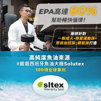 【藥師健生活】高純度80%魚油 90顆/盒 小膠囊魚油 EPA80魚油 幫助循環 健生活魚油
