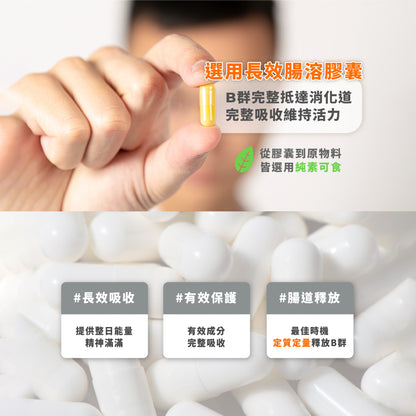【藥師健生活】每日B 維生素B群膠囊 45顆/盒 長效有感 天然萃取 全素可食 台灣製 維他命B群