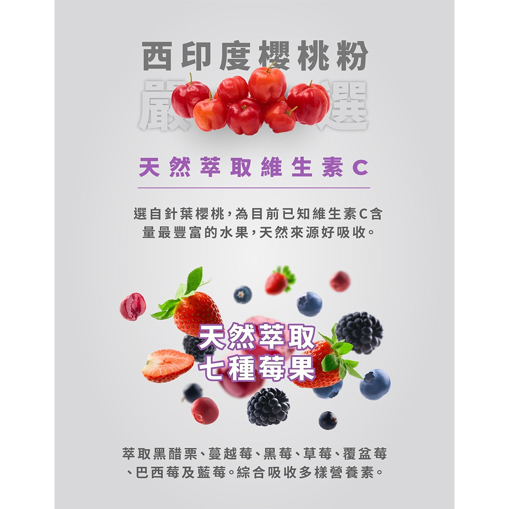 【藥師健生活】女神健康組 (五百益生菌 2盒+莓日C 2盒) 調整體質 天然來源 維持消化道機能
