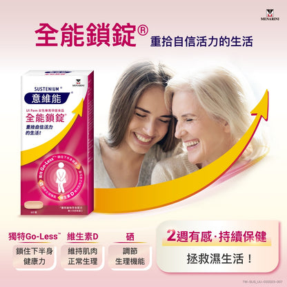 【Sustenium 意維能】全能鎖錠超值組 60錠/盒(加送晶視亮葉黃素10錠) 女性專用保健品
