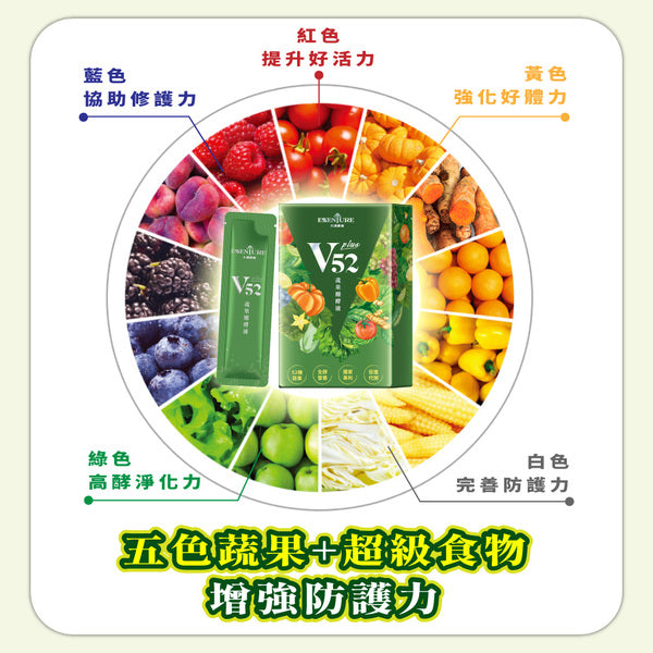 【大漢酵素】 V52 Plus蔬果發酵液 10入/盒 低鉀低鈉 快速補給 多元營養 提升保護力 52種蔬果
