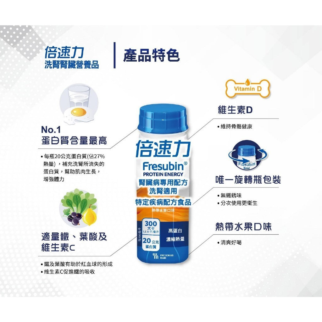【倍速力】腎臟病專用配方 200mlx24罐(加贈2罐) 洗腎配方 慢性腎臟病 未洗腎 倍速力腎臟病配方