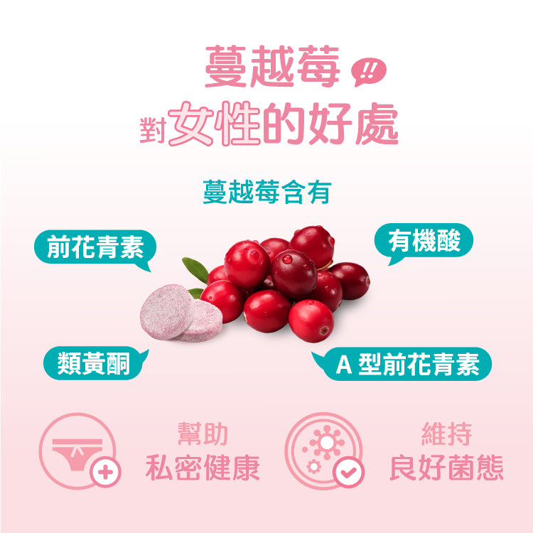 【樂維根】蔓越莓發泡錠 10錠/支 水蜜桃風味 添加維他命C 前花青素 無加糖 低熱量 私密保養調理