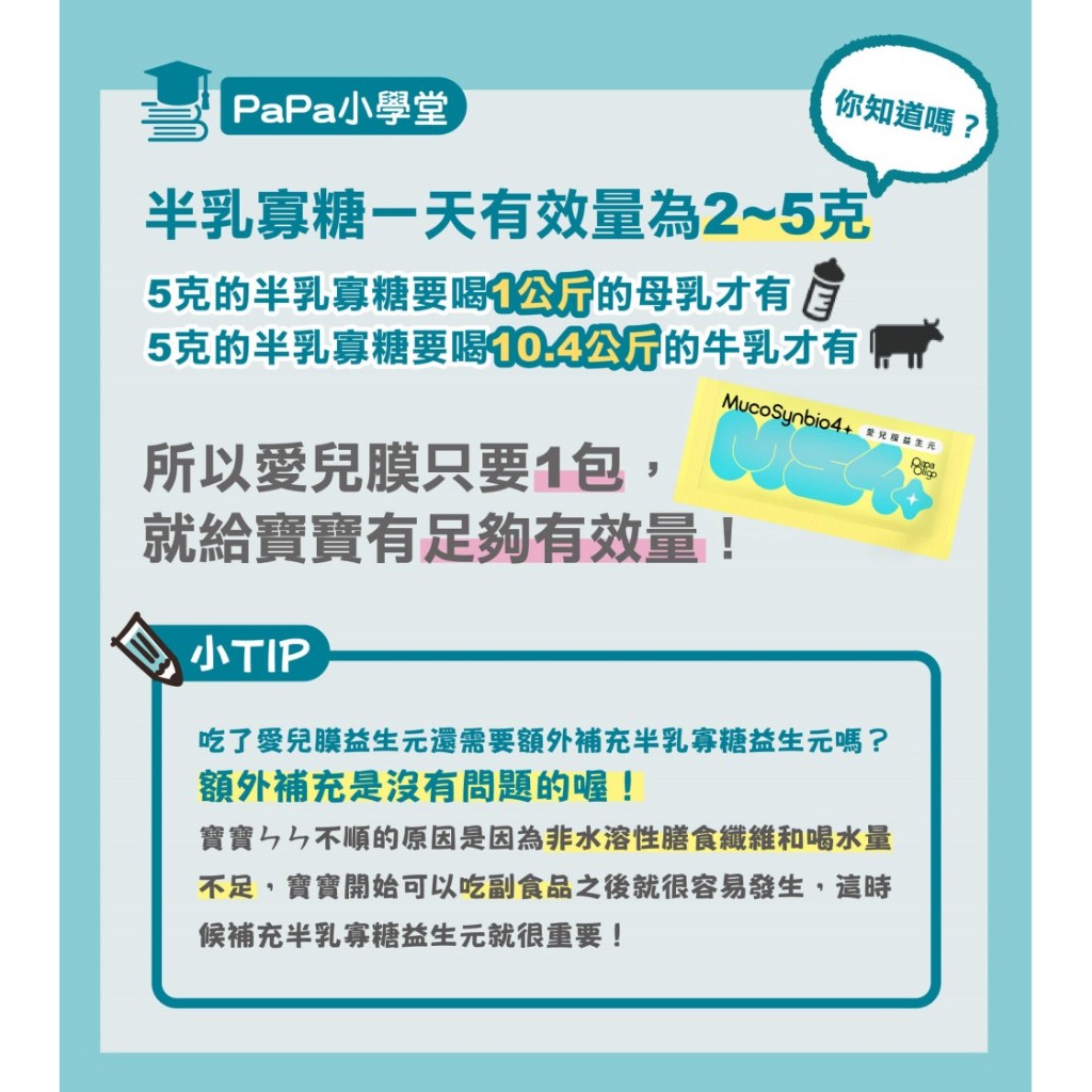 【PaPaOligo糖老爹】愛兒膜益生元 21入/盒 小兒科醫師推薦 6個月以上適用 幫助排便順暢 營養補給