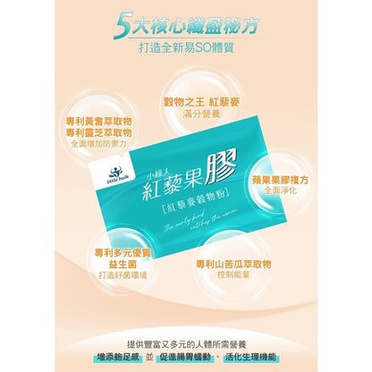 【小綠人】紅藜果膠粉包 30包/盒 窈窕元素 突破代謝 紅藜麥穀物粉 有感升級 黃金比例 日安玩美可參考