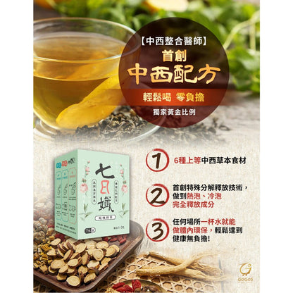 【家家生醫】 七日孅 孅體茶包 玫瑰綠茶 7包/盒 決明子 藤黃果 薄荷葉 天然草本漢方