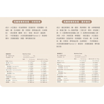【Body Goals】高纖營養輕食餐 30g/包 五辛奶素 高蛋白低熱量 濃湯代餐 營養輕食 隨手包