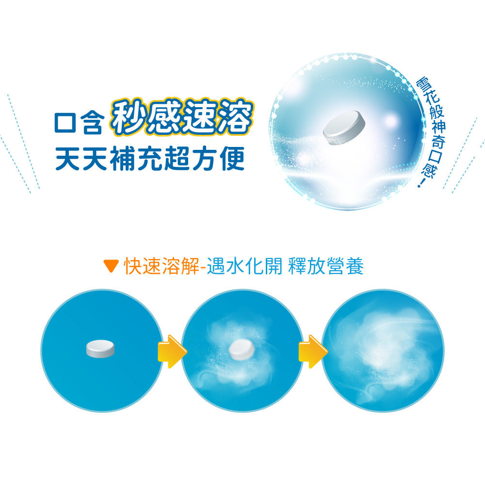 【小兒利撒爾】維生素D3+K2口含錠 60粒/盒 口含配方秒溶解 非活性維生素D3 維生素K
