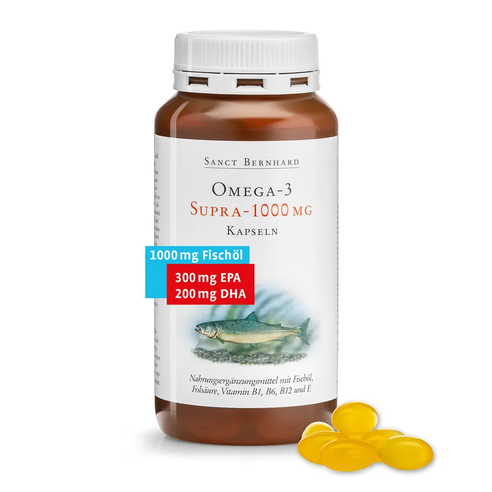 【Sanct Bernhard聖伯納德】高單位魚油1000mg 120顆/瓶 授權經銷 聖伯納德魚油