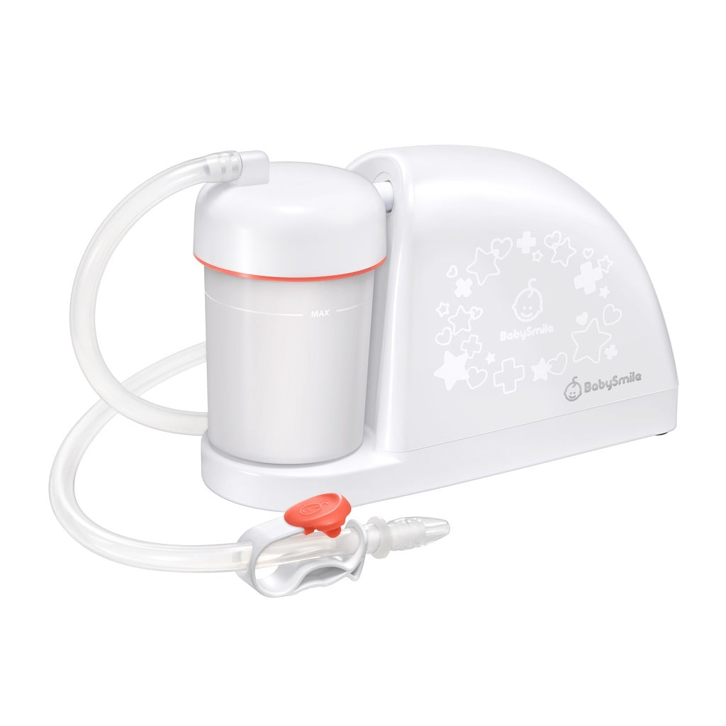 【BabySmile】電動吸鼻器 S-504 新生兒適用吸鼻器 方便攜帶 國際電壓 BABYSMILE吸鼻器