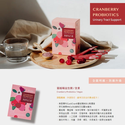 【Ruijia露奇亞】蔓越莓益生菌 20包/盒 私密保養 原花青素 無額外添加 孕哺乳婦可食 專利包覆技術