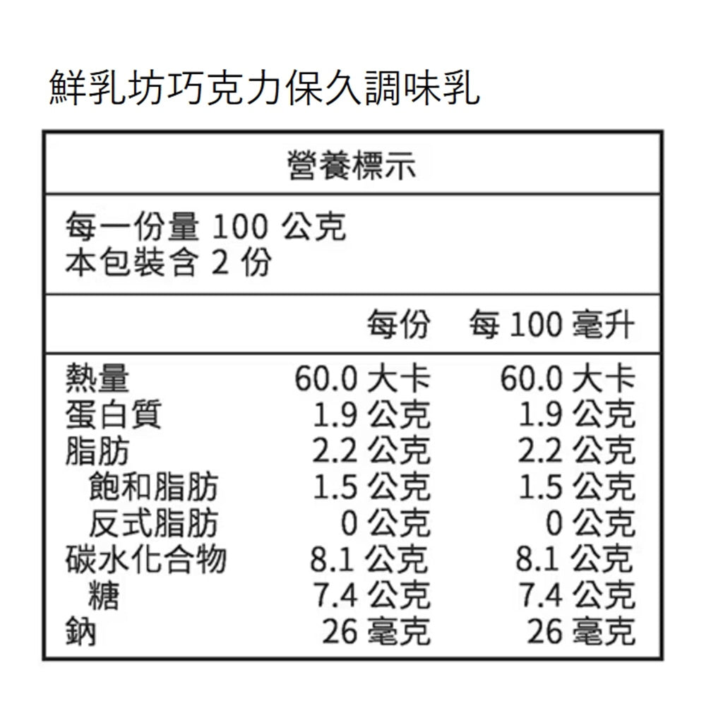 【鮮乳坊】保久乳 調味乳 原味 巧克力 箱購