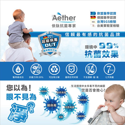 【依鈦Aether】居家抗菌噴霧 長效保護 無酒精 無香精 不刺激皮膚 嬰幼兒各種膚質可用 除黴 多款