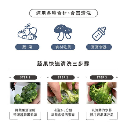 【淨毒五郎】蔬果清潔劑400ml/瓶 食品級 清潔奶瓶