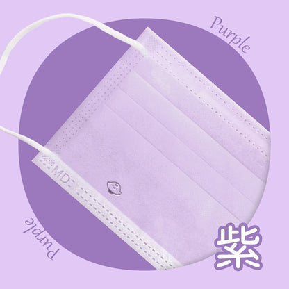 【銀貝貝】成人醫用平面口罩 50片/盒 MIT台灣製 12色任選 醫用口罩 成人口罩 雙鋼印