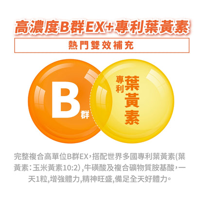 【好葉】維生素B群EX強效軟膠囊 葉黃素配方 60粒/盒 高單位B群 微量礦物質