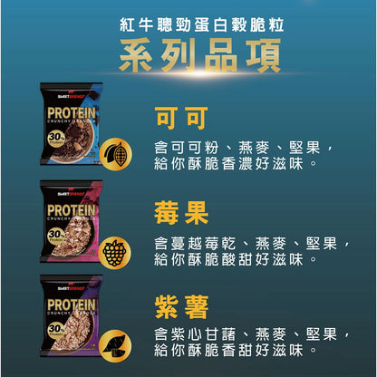 【紅牛】聰勁 蛋白穀脆粒 高蛋白 乳清蛋白 零食 食品 餅乾 健身零食 穀脆粒 脆餅