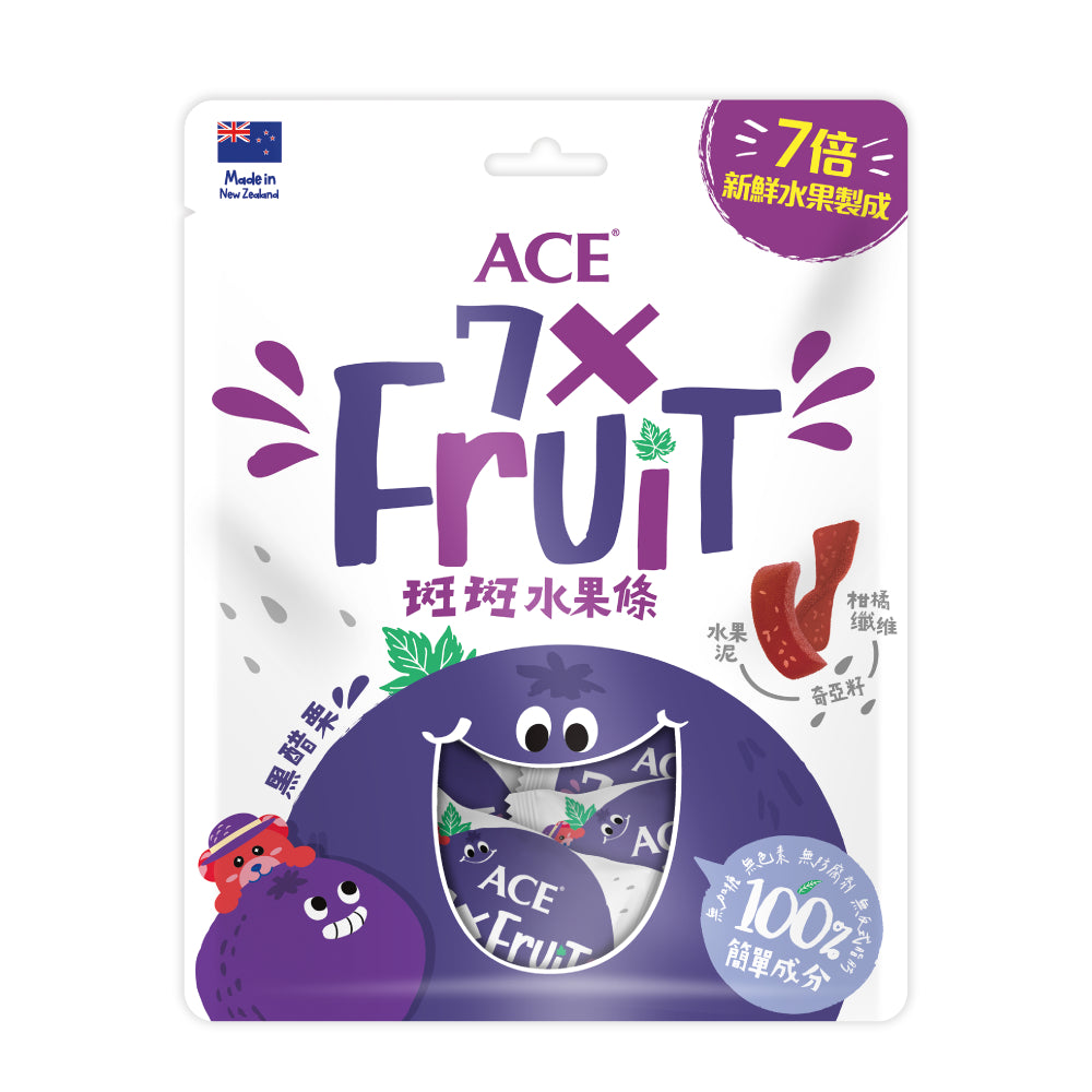 【ACE】斑斑水果條90g 2入組 草莓/百香果/黑醋栗 買一送一 添加奇亞籽 無添加 原廠公司貨