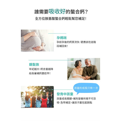 【健定師】康健固 胺基酸螯合鈣 60粒/盒 液態軟膠囊 補充人體所需的鈣質 素食可食