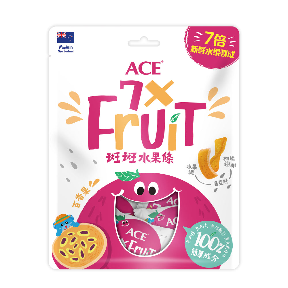 【ACE】斑斑水果條90g 2入組 草莓/百香果/黑醋栗 買一送一 添加奇亞籽 無添加 原廠公司貨