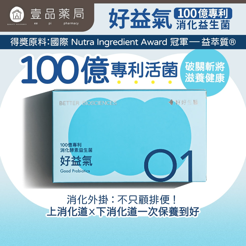 【好好生醫】好益氣 30顆/盒 理科太太 專利菌種 維持消化道機能 鼠李糖乳桿菌 調整體質 好好生醫好益氣