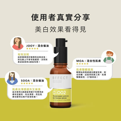 【BFFECT】修修瓶-2%傳明酸淡斑美白精華 30ml/盒