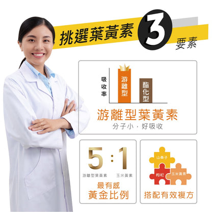 【MedBIO美百優】葉黃素+木鱉果+蝦紅素膠囊 30粒/包