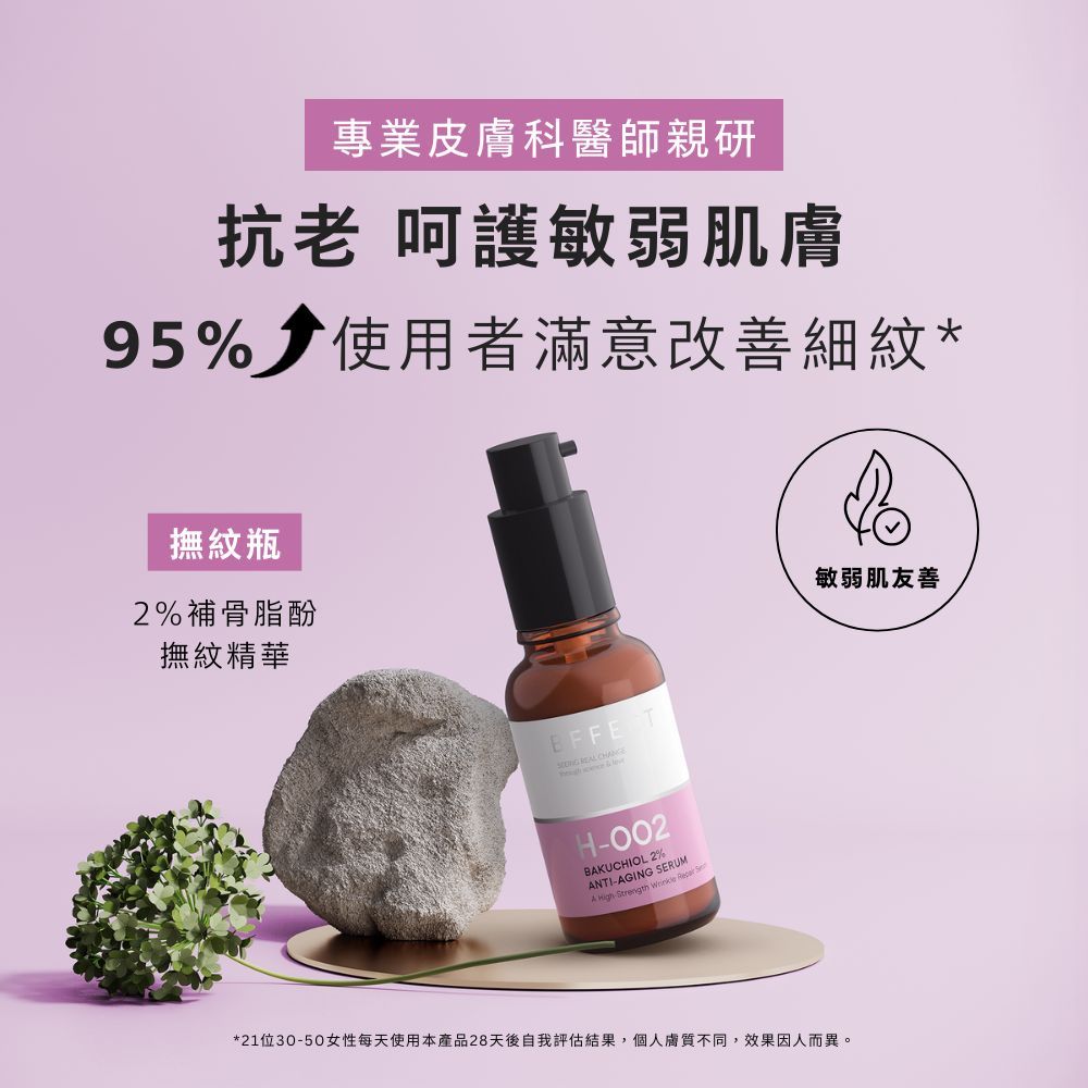 【BFFECT】撫紋瓶-2%補骨脂酚撫紋精華 30ml/盒