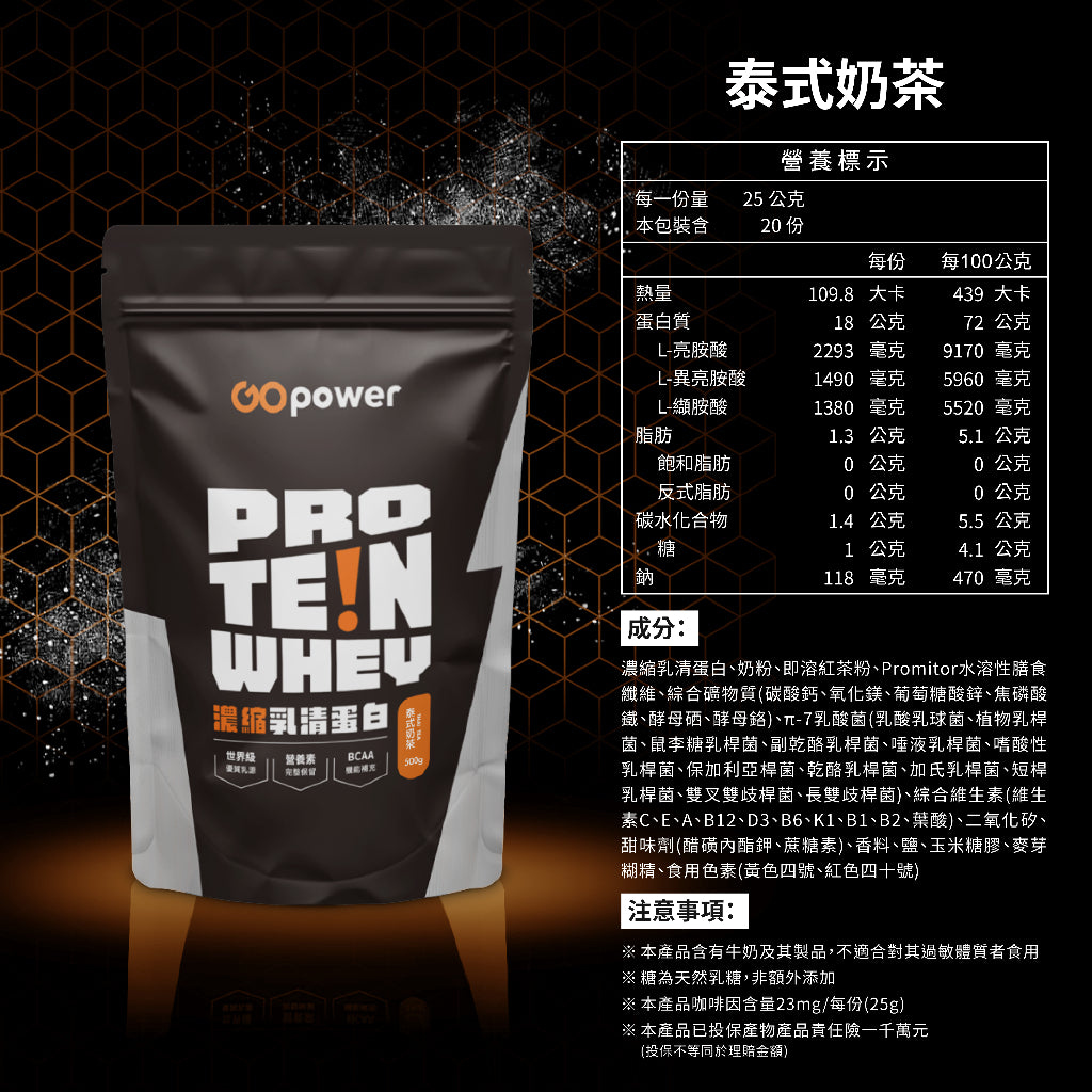 【果果能量】多口味低脂濃縮乳清蛋白飲 500g/袋 Whey Protein