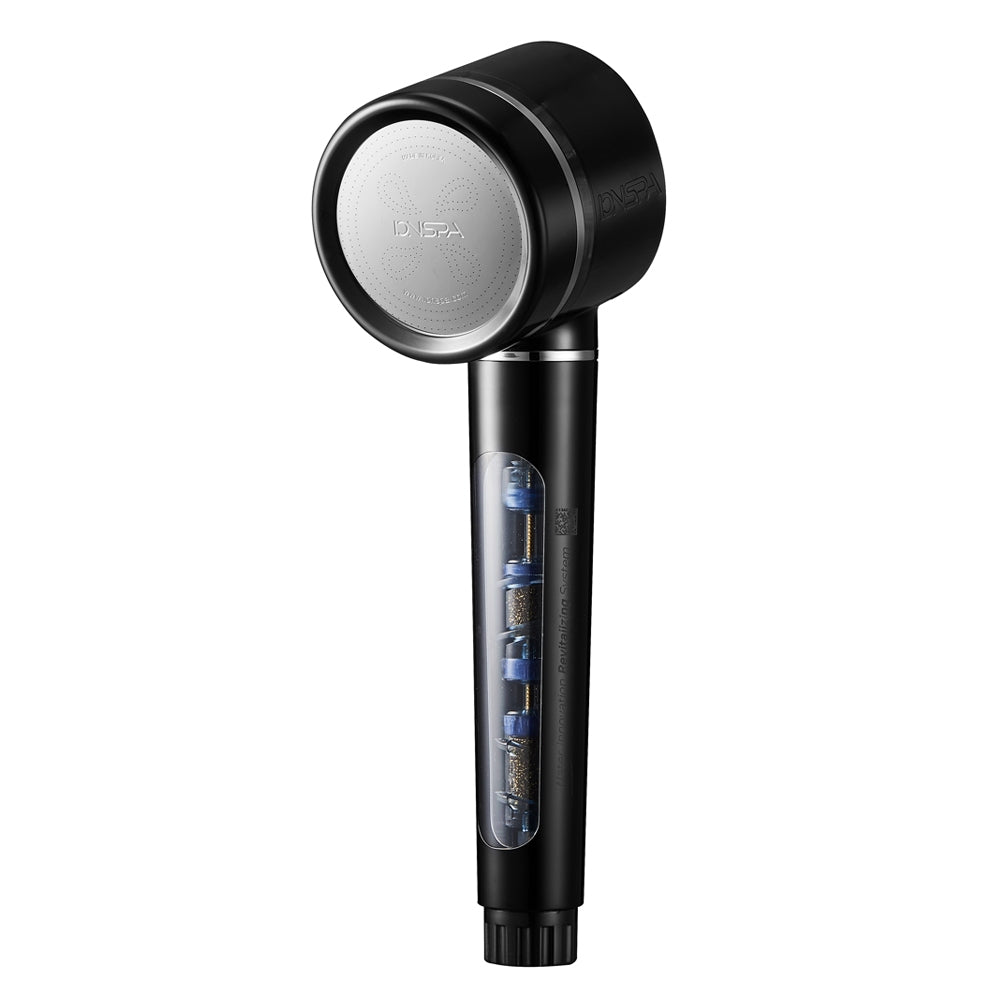 【IONSPA】韓國磁化淨水負離子蓮蓬頭 過濾器 濾水器 經典白 曜石黑